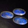 13x24 mm 3 pcs - Fine Cut Faceted Oval - High Quality RainboW MOONSTONE - Amazing Blue Fire Nice Clear sparkle